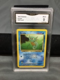 GMA Graded 1999 Pokemon Fossil Unlimited 49 HORSEA Trading Card - MINT 9