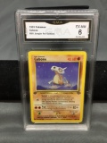 GMA Graded 1999 Pokemon Jungle 1st Edition #50 CUBONE Trading Card - EX-NM 6