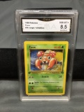 GMA Graded 1999 Pokemon Jungle 1st Edition #59 PARAS Trading Card - NM-MT+ 8.5