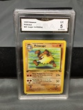 GMA Graded 1999 Pokemon Jungle 1st Edition #43 PRIMEAPE Trading Card - EX 5