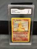 GMA Graded 1999 Pokemon Jungle 1st Edition #44 RAPIDASH Trading Card - VG 3