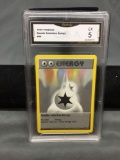 GMA Graded 1999 Pokemon Base Set Shadowless #96 DOUBLE COLORLESS ENERGY Vintage Trading Card - EX 5