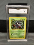 GMA Graded 1999 Pokemon Base Set Shadowless #66 TANGELA Vintage Trading Card - NM-MT 8