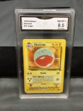 GMA Graded 1999 Pokemon Jungle Unlimited #18 ELECTRODE Rare Trading Card - NM-MT+ 8.5