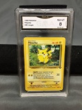 GMA Graded 1999 Pokemon Jungle Unlimited #60 PIKACHU Trading Card - NM-MT 8