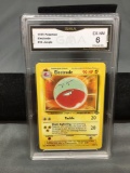 GMA Graded 1999 Pokemon Jungle Unlimited #18 ELECTRODE Rare Trading Card - EX-NM 6