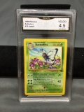GMA Graded 1999 Pokemon Jungle Unlimited #33 BUTTERFREE Trading Card - VG-EX+ 4.5