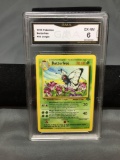 GMA Graded 1999 Pokemon Jungle Unlimited #33 BUTTERFREE Trading Card - EX-NM 6
