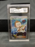 GMA Graded 2017 Pokemon Burning Shadows SOPHOCLES Full Art Holo Rare Trading Card - NM-MT+ 8.5