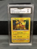GMA Graded 2017 Pokemon Shining Legends Promo #SM76 PIKACHU Holofoil Rare Trading Card - MINT 9