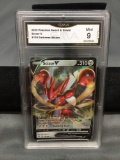 GMA Graded 2020 Pokemon Darkness Ablaze #118 SCIZOR V Holofoil Rare Trading Card - MINT 9