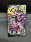 Factory Sealed Pokemon Sword & Shield REBEL CLASH 10 Card Booster Pack