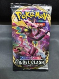Factory Sealed Pokemon Sword & Shield REBEL CLASH 10 Card Booster Pack