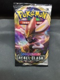 Factory Sealed Pokemon Sword & Shield REBEL CLASH 10 Card Booster Pack