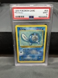 PSA Graded 1999 Pokemon Base Set Unlimited #59 POLIWAG Trading Card - MINT 9