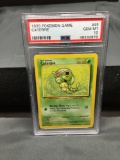PSA Graded 1999 Pokemon Base Set Unlimited #45 CATERPIE Trading Card - GEM MINT 10