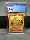 CGC Graded 1999 Pokemon Base Set Unlimited #46 CHARMANDER Trading Card - NM-MT+ 8.5