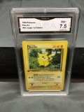 PSA Graded 1999 Pokemon Jungle 1st Edition #60 PIKACHU Trading Card - NM+ 7.5