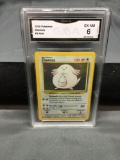 GMA Graded 1999 Pokemon Base Set Unlimited #3 CHANSEY Holofoil Rare Trading Card - EX-NM 6