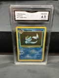 GMA Graded 1999 Pokemon Jungle #12 VAPOREON Holofoil Rare Trading Card - VG-EX+ 4.5
