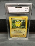 GMA Graded 1999 Pokemon Jungle 1st Edition #60 PIKACHU Trading Card - NM-MT 8