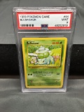 GMA Graded 1999 Pokemon Base Set Unlimited #44 BULBASAUR Trading Card - MINT 9