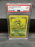 PSA Graded 1999 Pokemon Base Set Unlimited #45 CATERPIE Trading Card - MINT 9