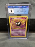 CGC Graded 1999 Pokemon Fossil 1st Edition #33 GASTLY Trading Card - MINT 9