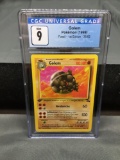 CGC Graded 1999 Pokemon Fossil 1st Edition #36 GOLEM Trading Card - MINT 9