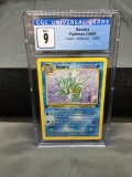CGC Graded 1999 Pokemon Fossil 1st Edition #42 SEADRA Trading Card - MINT 9