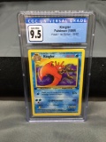 CGC Graded 1999 Pokemon Fossil 1st Edition #38 KINGLER Trading Card - GEM MINT 9.5