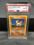 PSA Graded 1999 Pokemon Base Set Unlimited #60 PONYTA Trading Card - GEM MINT 10