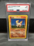PSA Graded 1999 Pokemon Base Set Unlimited #60 PONYTA Trading Card - MINT 9