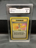 GMA Graded 1999 Pokemon Base Set Unlimited #75 LASS Trading Card - EX-NM 6