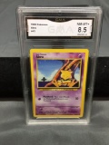 GMA Graded 1999 Pokemon Base Set Unlimited #43 ABRA Trading Card - NM-MT+ 8.5