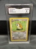 GMA Graded 1999 Pokemon Base Set Shadowless #40 RATICATE Trading Card - EX-NM 6