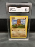 GMA Graded 1999 Pokemon Base Set Shadowless #47 DIGLETT Trading Card - VG-EX+ 4.5