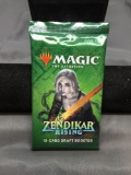 Factory Sealed Magic the Gathering ZENDIKAR RISING 15 Card Draft Booster Pack
