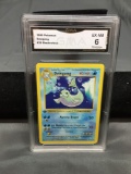 GMA Graded 1999 Pokemon 1st Edition Shadowless #25 DEWGONG Trading Card - EX-NM 6