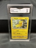 GMA Graded 2019 Pokemon Cosmic Eclipse #66 PIKACHU (Grumpy) Trading Card - MINT 9