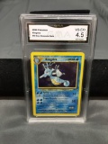 GMA Graded 2000 Pokemon Neo Genesis #8 KINGDRA Holofoil Rare Card - VG-EX+ 4.5