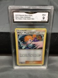 GMA Graded 2019 Pokemon Hidden Fates MISTY'S WATER COMMAND Holofoil Rare Trading Card - MINT 9