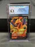 CGC Graded 2020 Pokemon Darkness Ablaze CHARIZARD V Holofoil Rare Trading Card - NM-MT+ 8.5