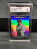 GMA Graded 2014 Topps Chrome Star Wars Refractor LUKE SKYWALKER Trading Card - MINT 9