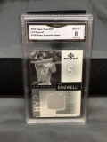 GMA Graded 2002 Upper Deck MVP Game Souvenirs JEFF BAGWELL Astros Jersey Baseball Card - NM-MT 8