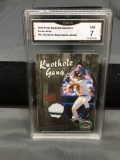 GMA Graded 2003 Fleer Splendid Splinters DEREK JETER Yankees Game Used Jersey Baseball Card - NM 7