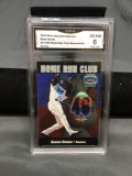 GMA Graded 2003 Fleer Splendid Splinters BARRY BONDS Giants Jersey Baseball Card - EX-NM 6