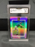 GMA Graded 2003 Topps Tribute Contemporary ALEX RODRIGUEZ Rangers Baseball Card - GEM MINT 10