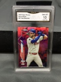 GMA Graded 2020 Topps Chrome Pink Refractor #97 BRYCE HARPER Phillies Baseball Card - GEM MINT 10