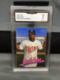GMA Graded 1997 Ultra #518 DAVID ARIAS ORTIZ Red Sox ROOKIE Baseball Card - NM 7